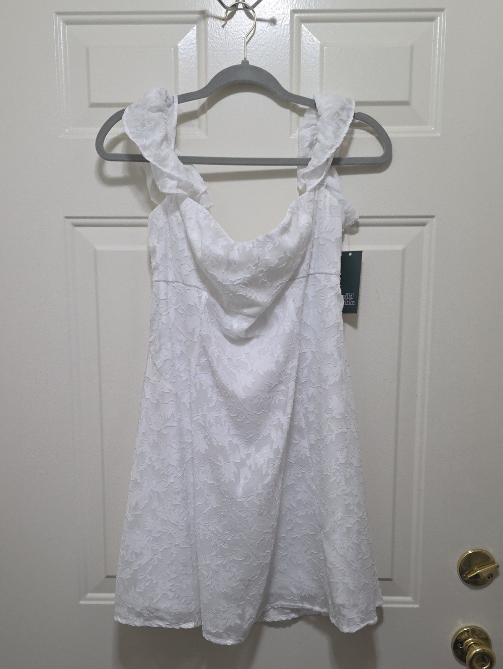 wild fable White Textured Mini Dress